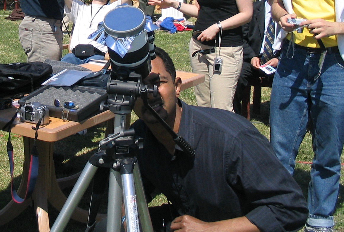 Ray Jayawardhana, astrophysicist and Dean of the Faculty of Science, taking in the total solar eclipse in Turkey