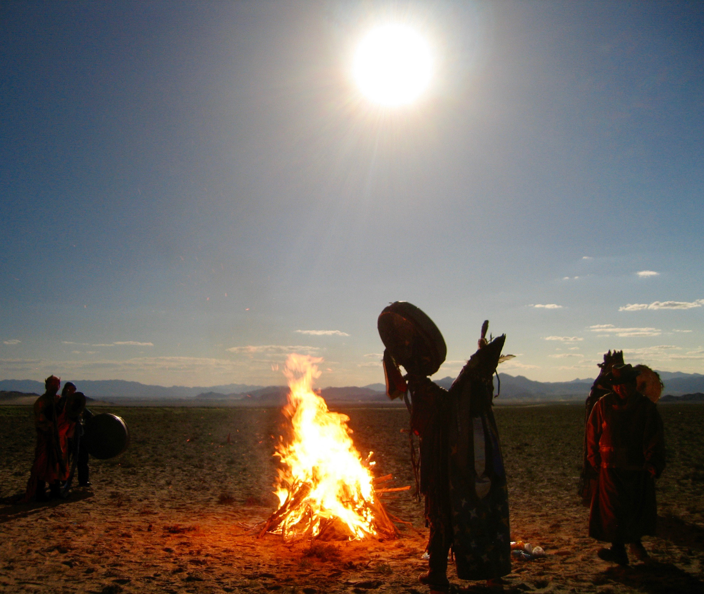 A Shaman ceremony during a total solar eclipse in Mongolia where Ray Jayawardhana, astrophysicist and Dean of the Faculty of Science, was to watch the event