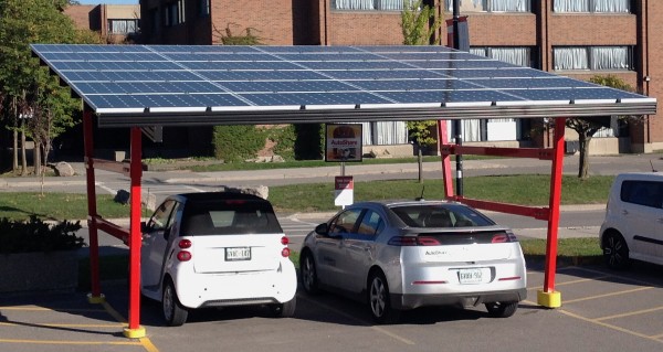 York U solar charging station